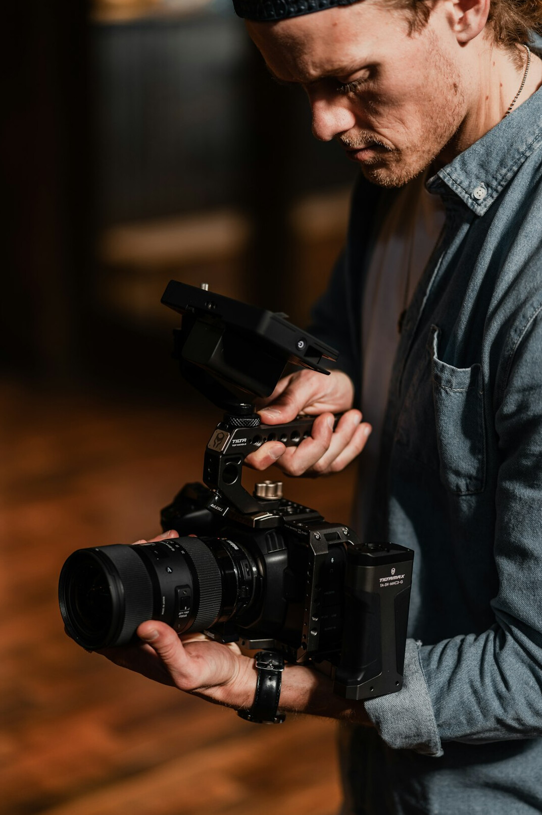 Studio portrait of a professional video journalism instructor